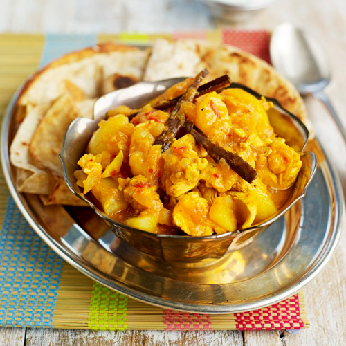 Kip-aardappel curry