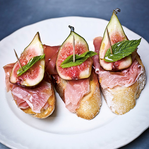 Crostini met parmaham