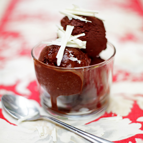 Chocoladesorbet