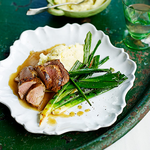 Varkenshaas met parmezaanpuree