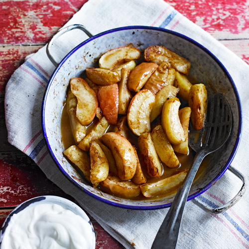 Kruidige gebakken appelpartjes