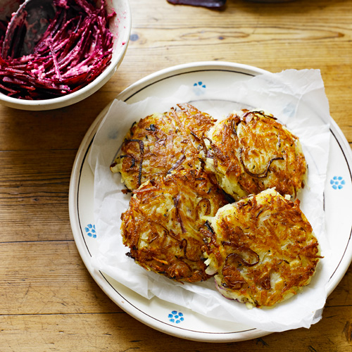 Rösti’s met mierikswortelbietjes