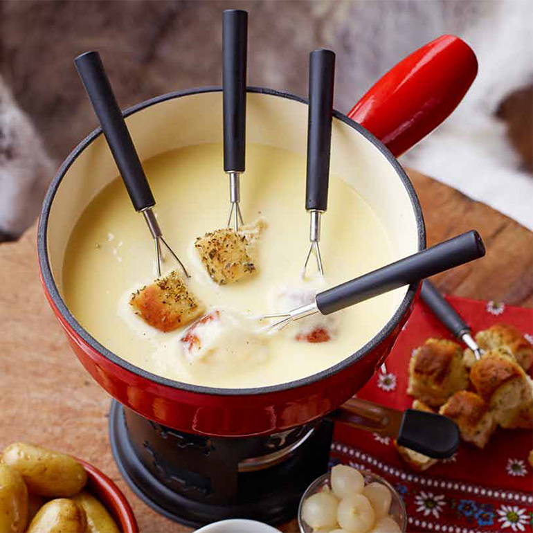 Klassieke kaasfondue