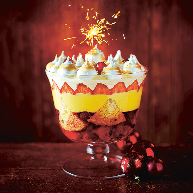 Trifle met vanilleroom