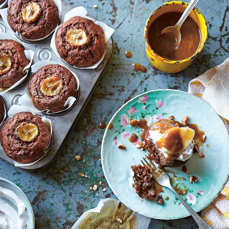 Banoffee-pecanmuffins