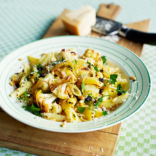 Siciliaanse pasta met bloemkool