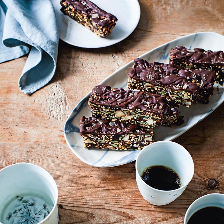 Vegan quinoa-cacaorepen