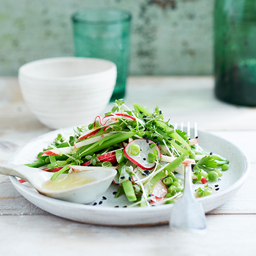 Groene sesamsalade