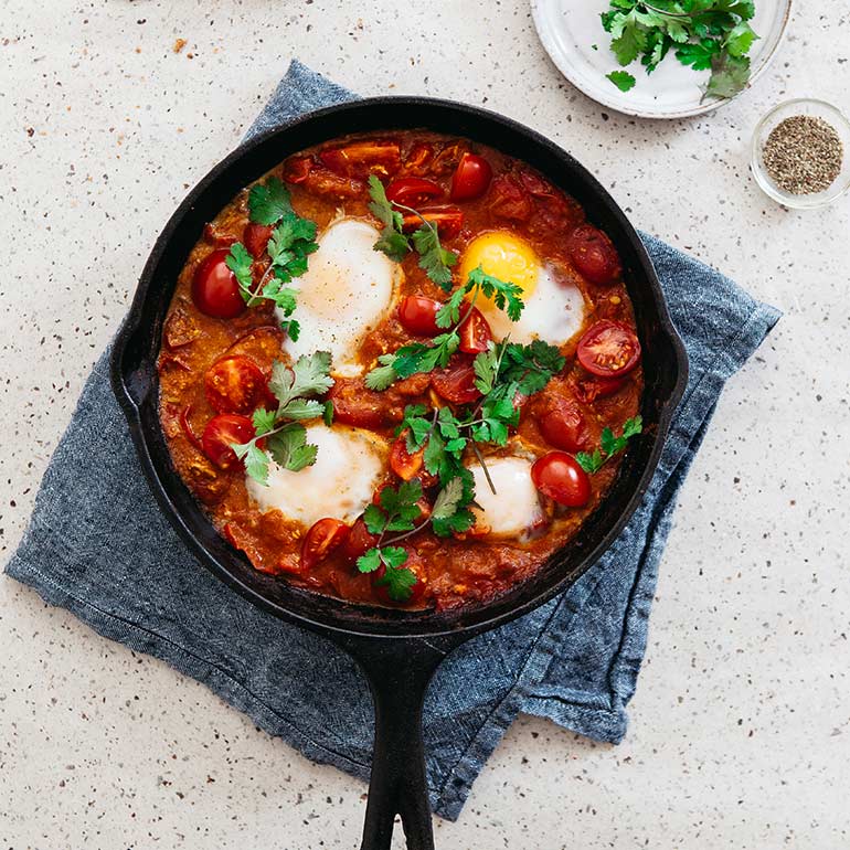 Shakshuka met verse kruiden