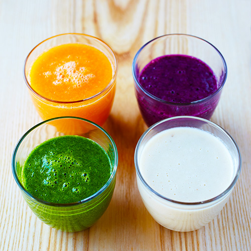 Smoothies in 4 kleuren