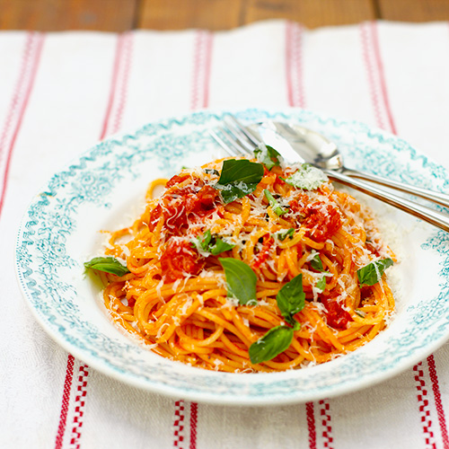 Klassieke spaghetti met tomaat