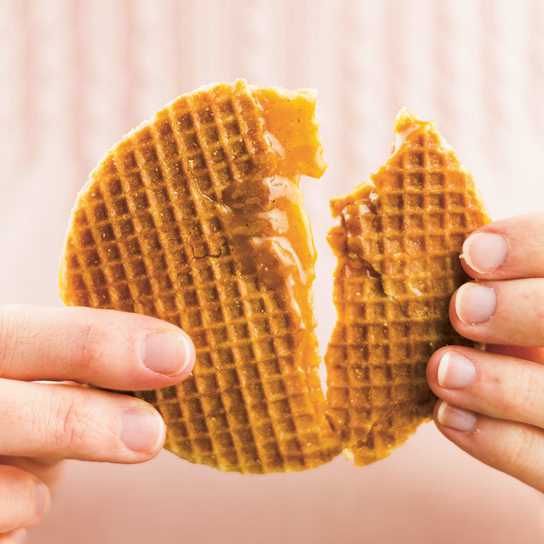 Homemade stroopwafels