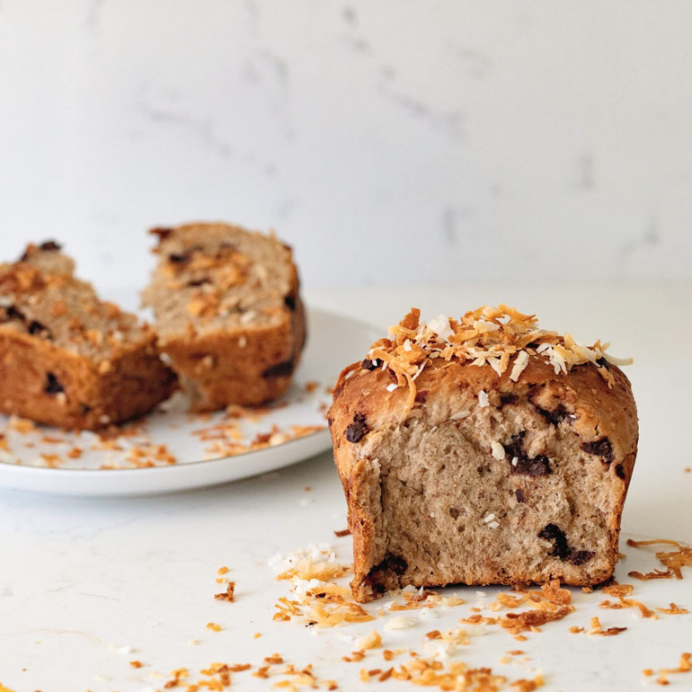 Pan de Coco met chocolade