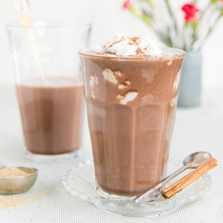 Spicy cacao chai latte