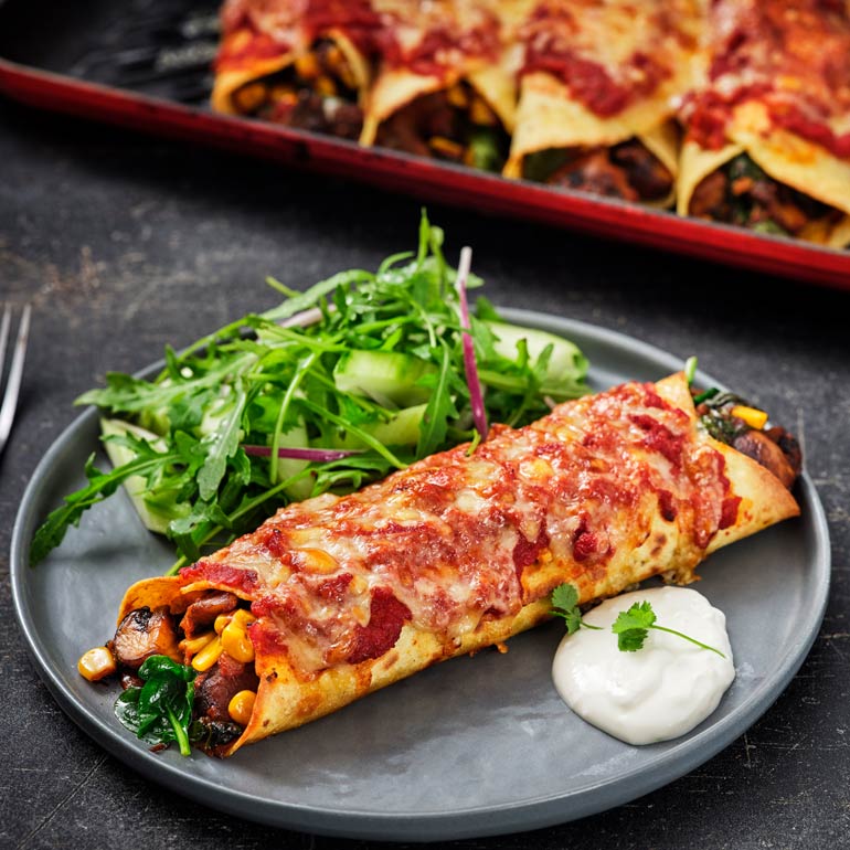 Enchilada’s met spinazie