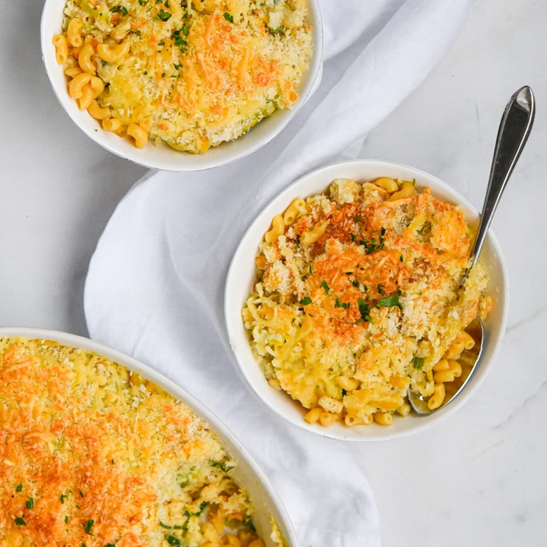 Mac ’n Cheese ovenschotel met roomsaus