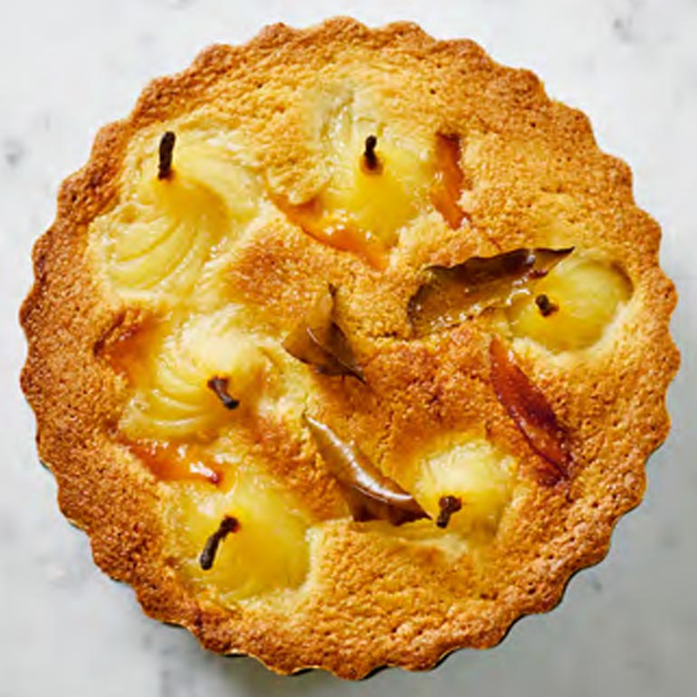 Perentaart met amandel-frangipane