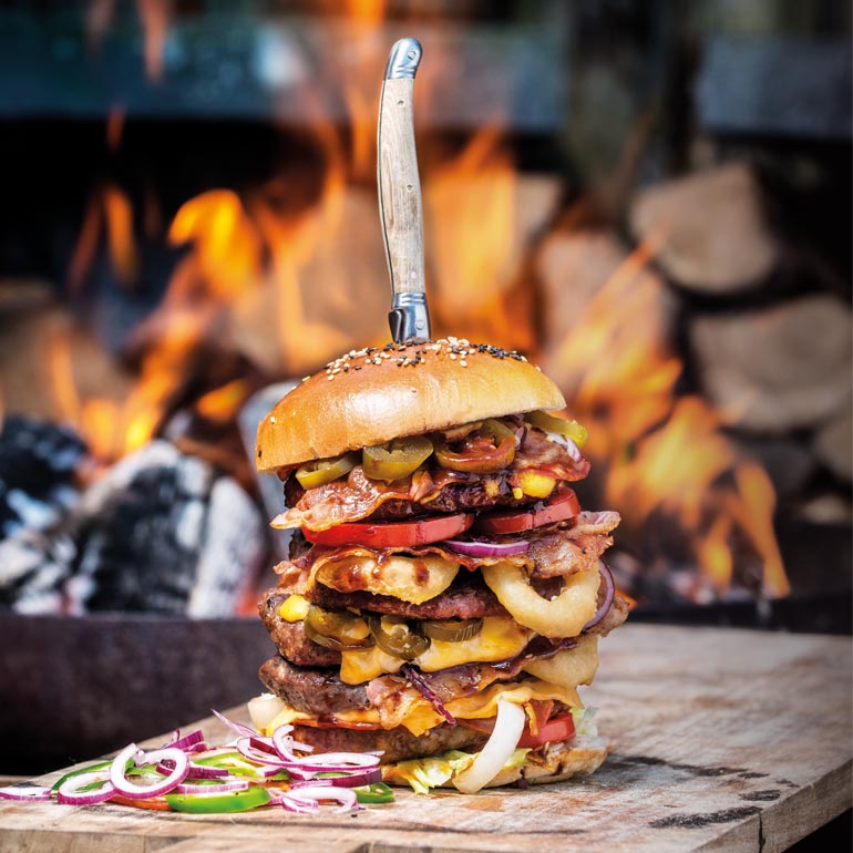 Epic BBQ hamburger