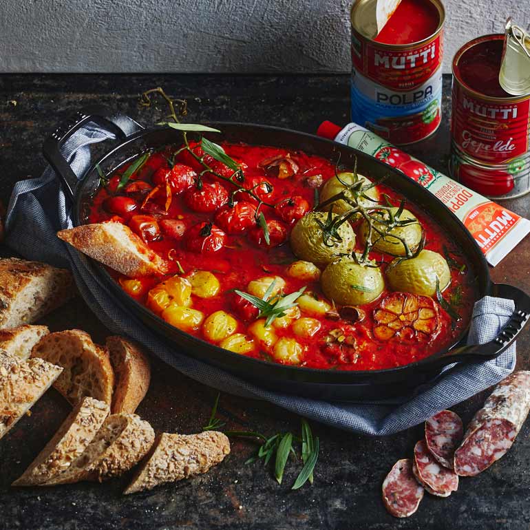 Italiaanse smokey tomatensaus