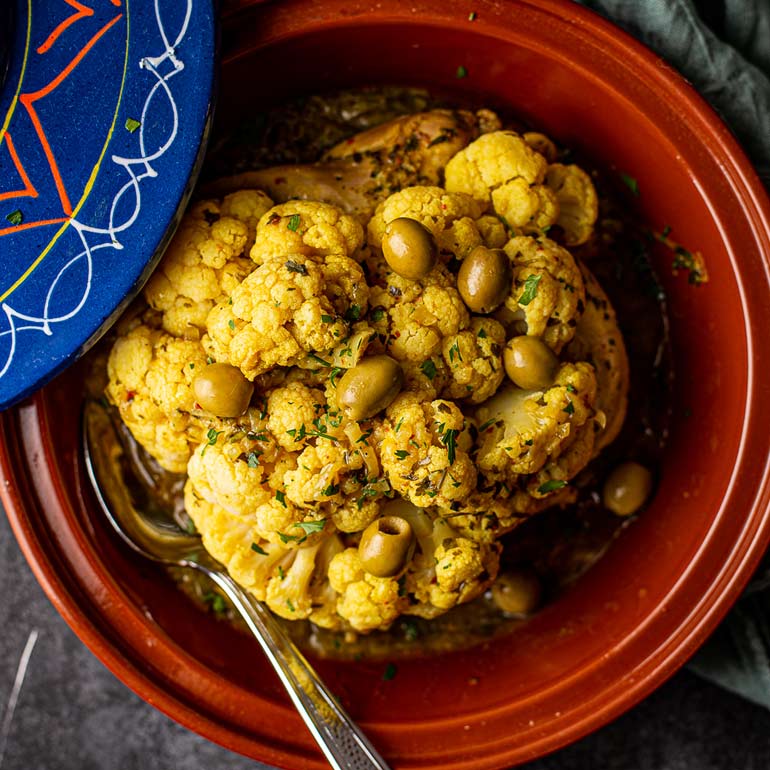 Kip tajine met bloemkool