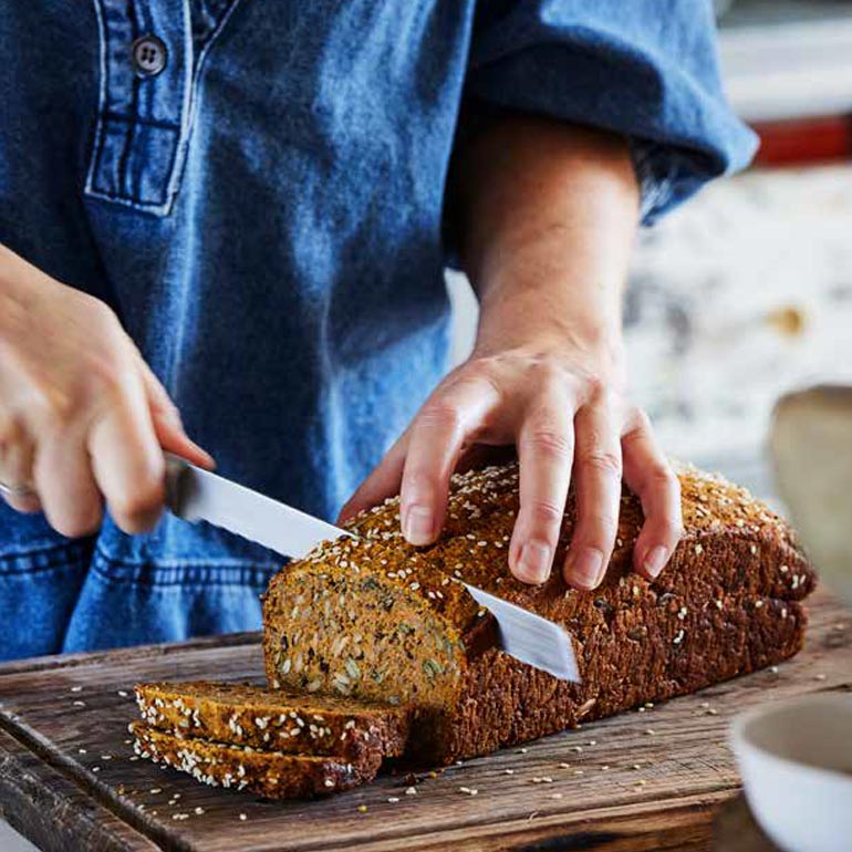 Zoete aardappel zadenbrood