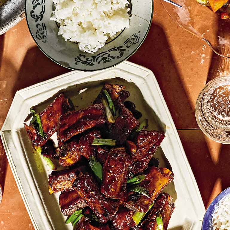 Hong shao-spareribs