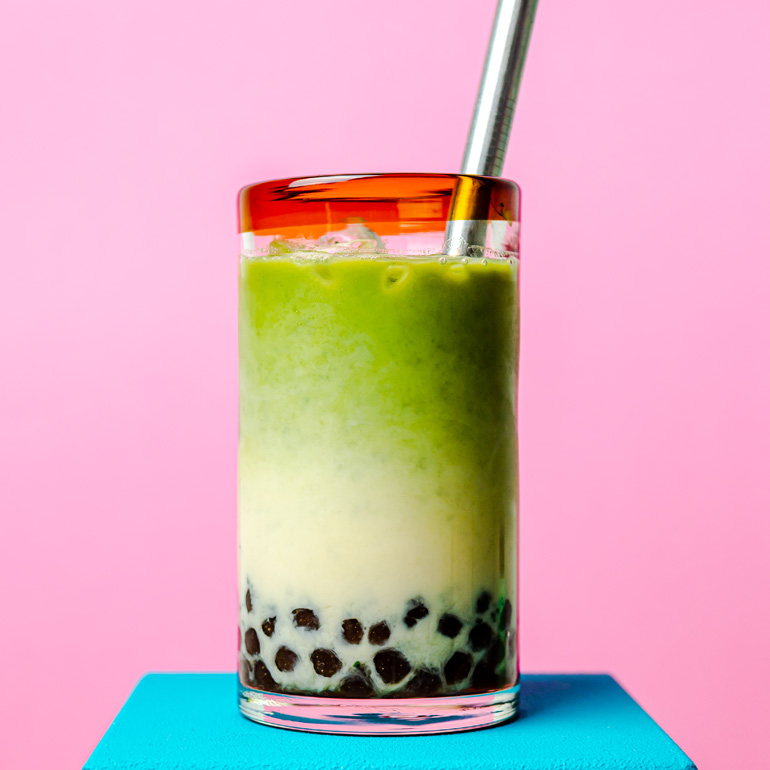 Bubble tea met matcha