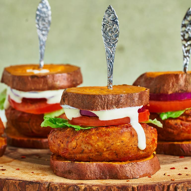 BBQ-tempeh burgertjes