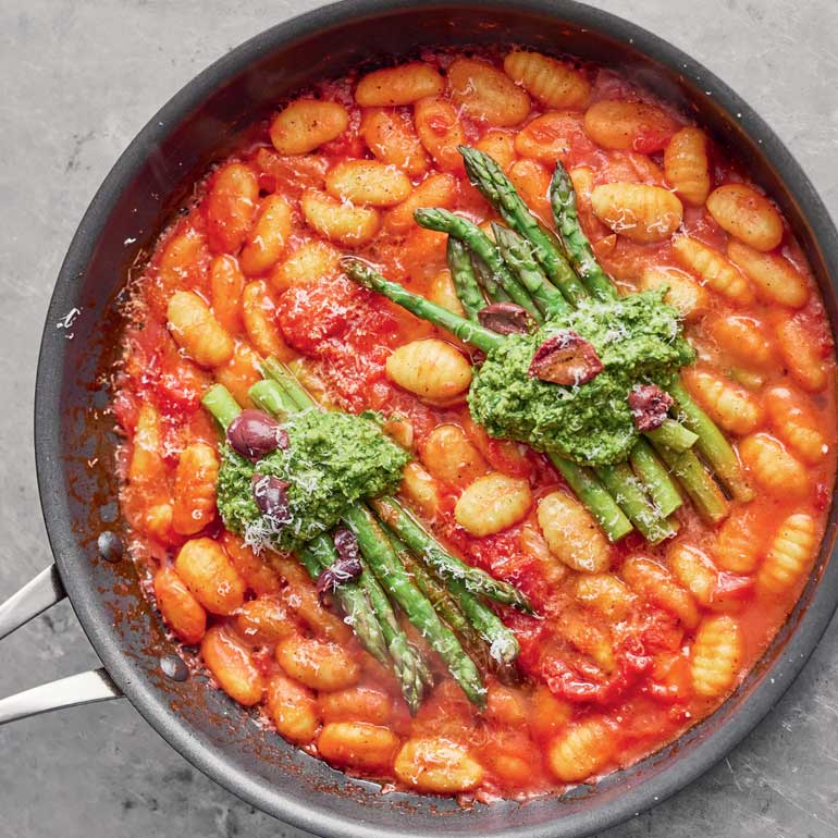 Gnocchi met hazelnootpesto