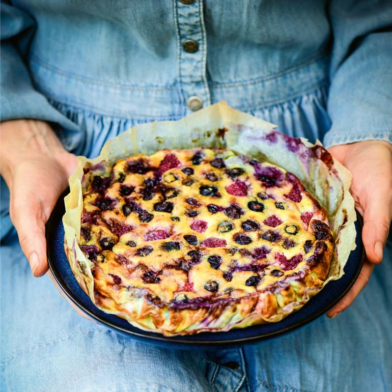 Clafoutis met bessen