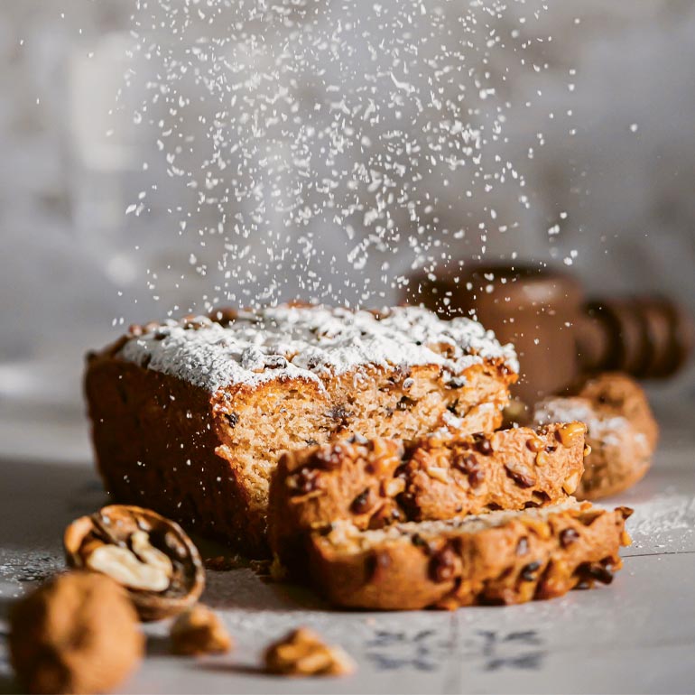 Bananenbrood met kokos en walnoten