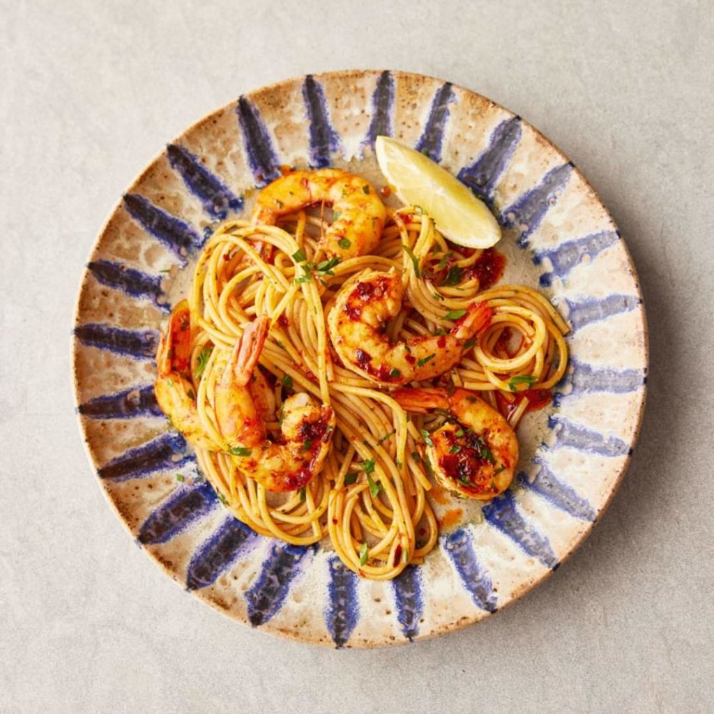 Jamie Oliver’s spaghetti met garnalen