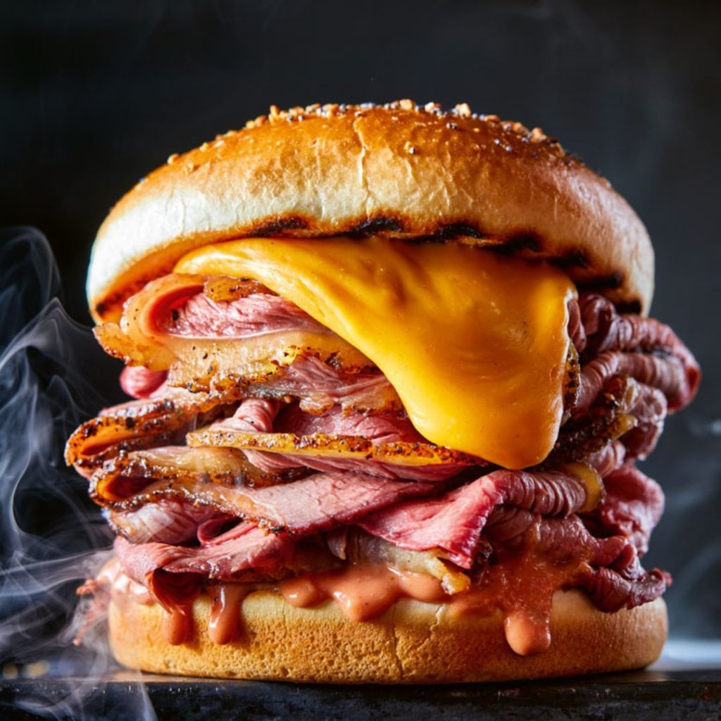 Roast beef & cheddar sandwich