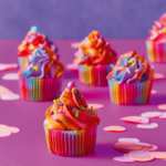 Regenboog- cupcakes