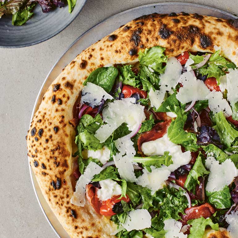Saladepizza met gabagool