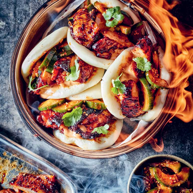 Sticky Korean Chicken Bao’s