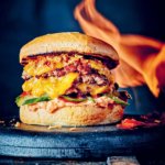 Kimchi Brisket Smash Burgers